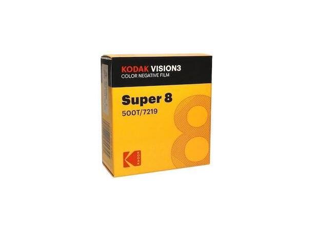 Kodak Vision3 Super 8 500T 7219 AHU Negativ fargefilm, ECN-2, 15 meter 
