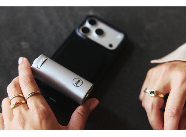 Leica LUX Grip Silver Håndgrep for iPhone (MagSafe) 