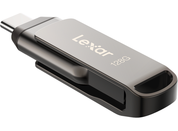 Lexar Dual Drive D400 128 GB minnepenn USB-C & USB-A, 100MB/s read 