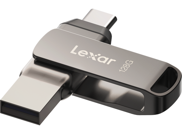 Lexar Dual Drive D400 128 GB minnepenn USB-C & USB-A, 100MB/s read 