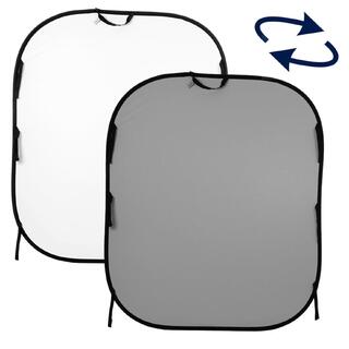 Manfrotto Bakgrunn 1.8X2.1m Hvit/Grå Sammenleggbar vendbar bakgrunn