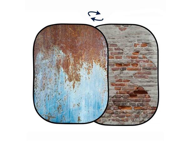 Manfrotto  Rusty Metal/Plaster Wall Vendbar bakgrunn  1,5x2,1 