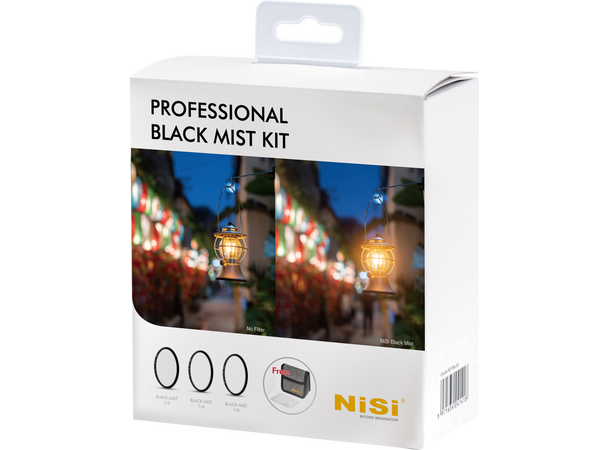 NiSi Filter Professional Black Mist Kit Sett med 3 Black Mist filter - 67mm 