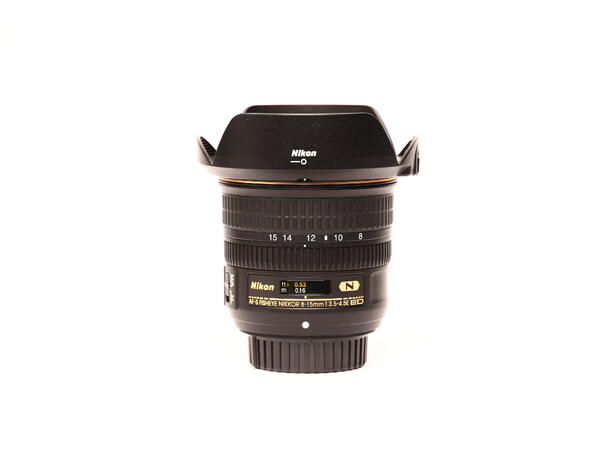 Nikon 8-15mm f/3.5-4.5E ED Fisheye BRUKT BRUKT, Se beskrivelse 