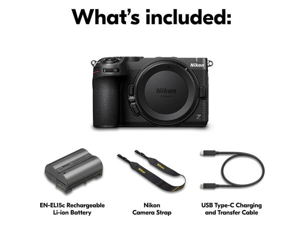 Nikon Z5IIc Kamerahus, Sort 24,5MP Fullformat EXPEED 7 