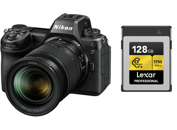 Nikon Z6 III + 24-70/4 + 128GB CFexpress EXPEED 7, 6K, 4K 120 bps 