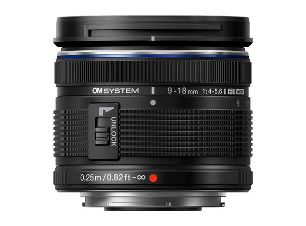 OM SYSTEM M. ZUIKO ED 9-18 F4.0-5.6 II Vidvinkelzoom for MFT 