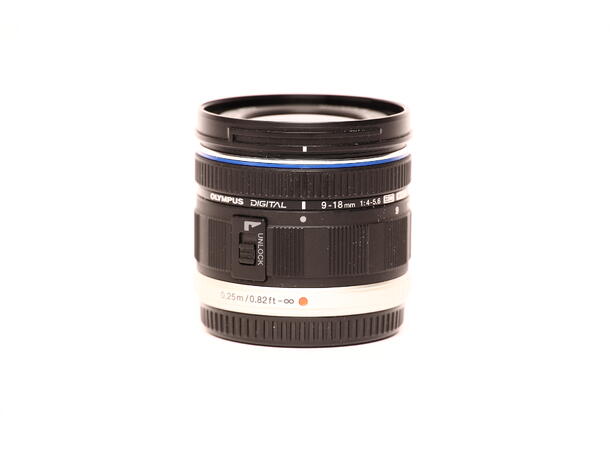 Olympus 9-18 1:4-5.6 M.ZUIKO BRUKT BRUKT, Se beskrivelse 