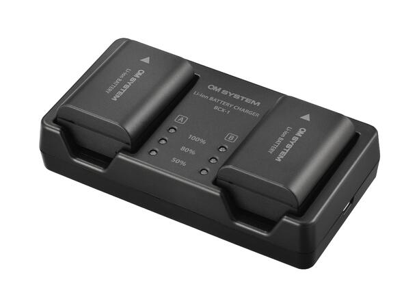 Olympus BCX-1 Batterilader for BLX-1 Lader for Olympus OM-1 