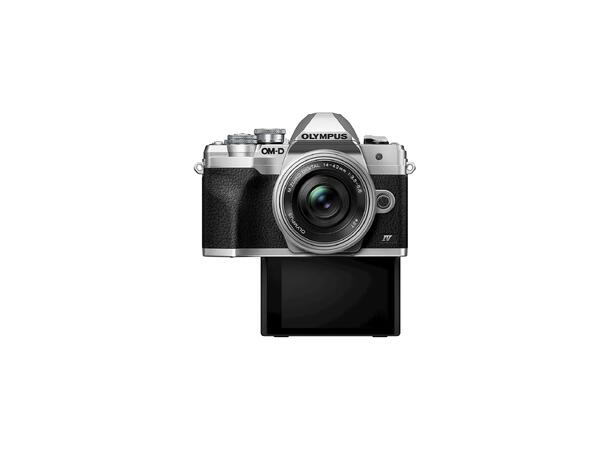 Olympus OM-D E-M10 Mark IV Sølv Kit Kit med 14-42mm EZ 
