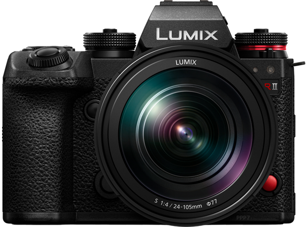 Panasonic Lumix S1RII kit med 24-105/4 44,3MP, 40 fps, 8K 