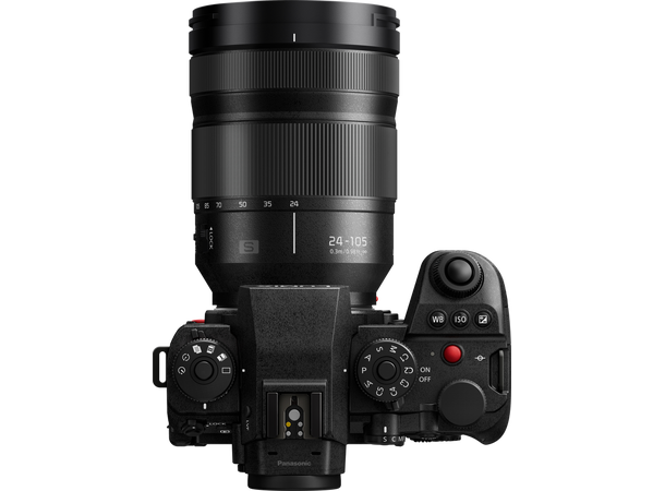 Panasonic Lumix S1RII kit med 24-105/4 44,3MP, 40 fps, 8K 