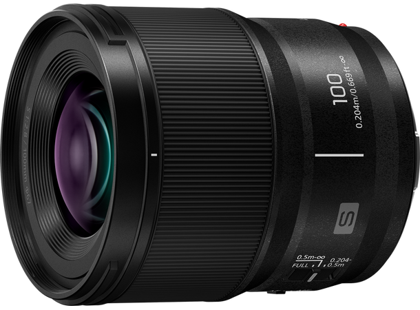 Panasonic Lumix S 100mm f/2.8 Lyssterkt makroobjektiv med høy kvalitet 