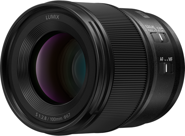 Panasonic Lumix S 100mm f/2.8 Lyssterkt makroobjektiv med høy kvalitet 