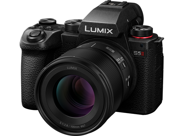 Panasonic Lumix S 100mm f/2.8 Lyssterkt makroobjektiv med høy kvalitet 