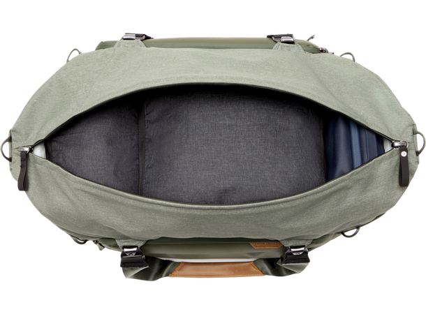 Peak Design Travel Duffel 50L Sage Duffelbag med praktiske løsninger 