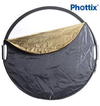 Phottix reflektor 5 i 1 107 cm premium Sammenleggbar reflektor med håndtak