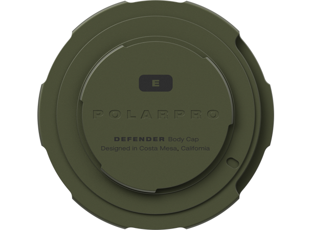 PolarPro Body cap Forest L-fatning Robust, slitesterk aluminium 
