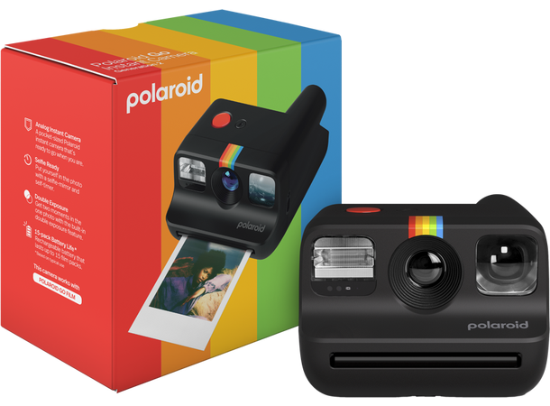 Polaroid Go Gen 2 Kamera Sort Kompakt og lett Instantkamera