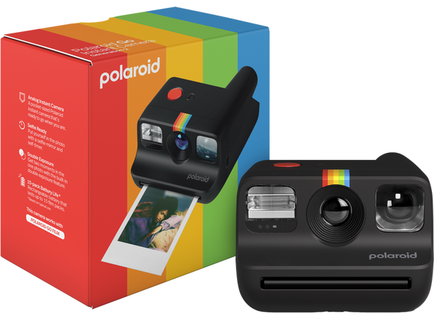 Polaroid Go Gen 2 Kamera Sort Kompakt og lett Instantkamera 
