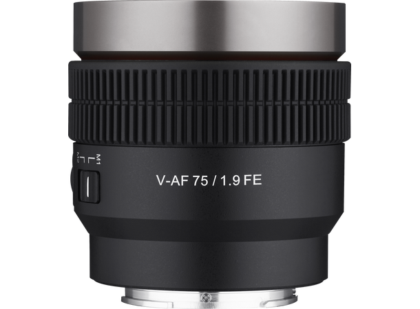 Samyang V-AF 75mm T1.9 Sony FE Tele videoobjektiv med Autofokus 
