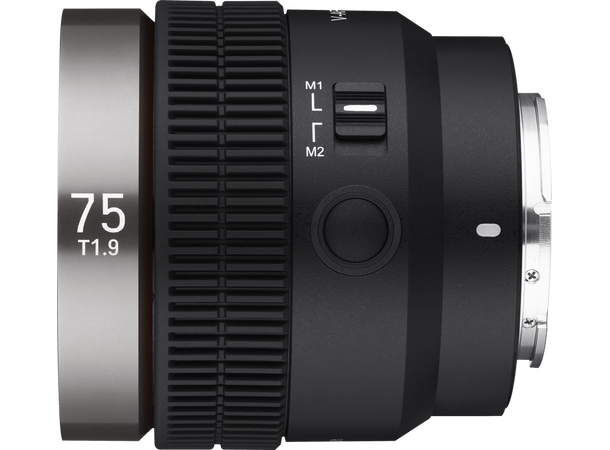 Samyang V-AF 75mm T1.9 Sony FE Tele videoobjektiv med Autofokus 