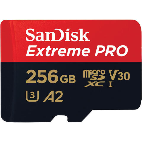 Sandisk MicroSDXC Extreme Pro 256 GB 200MB/s A2 C10 V30 UHS-I