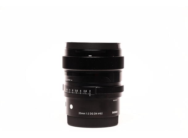 Sigma 20mm 1:2 DG DN BRUKT BRUKT, Se beskrivelse, for Sony E 