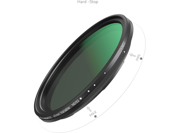 SmallRig 4725 VND Filterkit ND2-ND32 med T-mount Filter Adapter 67mm 