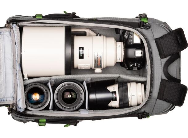 Think Tank MindShift BackLight Elite 45L Stor fotosekk med godt bæresystem, Grå 