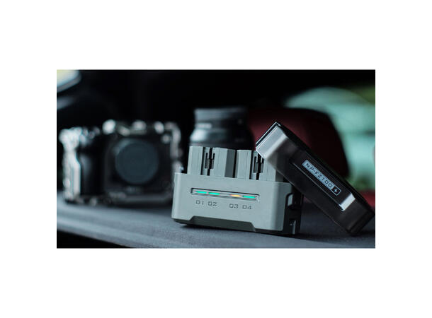 Tilta Ladeetui og Powerbank Sony For 4 stk Sony FZ100 batterier 