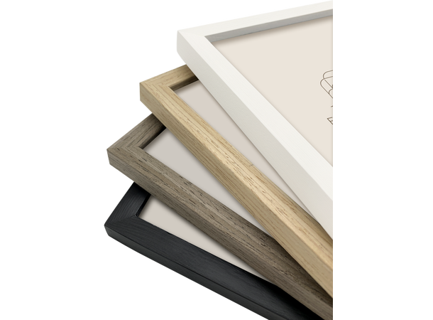 Willow Hvit Ramme 18x18 cm Elegant hvit ramme i tre 