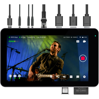 YoloBox Mini Portable Live Stream Studio Alt i ett mix, streaming og monitor