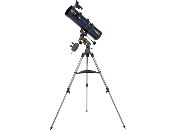 Celestron Astromaster 130EQ med telefonadapter og T2-Barlow 
