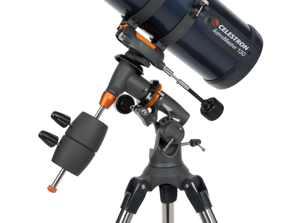 Celestron Astromaster 130EQ med telefonadapter og T2-Barlow 