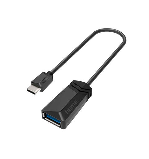 Hama Adapter USB-C-USB 3.2 Gen 1 5Gbit/s USB-OTG, Svart