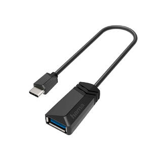 Hama Adapter USB-C-USB 3.2 Gen 1 5Gbit/s USB-OTG, Svart