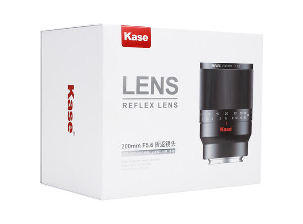 Kase 200mm f/5.6 Speiltele Sony E Teleobjektiv med unik bokeh 