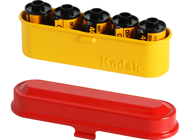Kodak Film Case 135 Small Rød/gul Smart oppbevaring av filmruller 