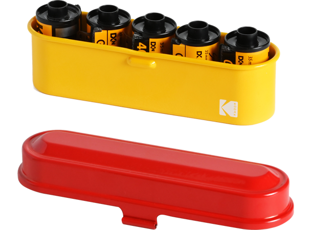 Kodak Film Case 135 Small Rød/gul Smart oppbevaring av filmruller 