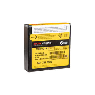 Kodak Vision3 16mm 500T 7219 100ft AHU Negativ fargefilm, ECN-2, 30.5 meter