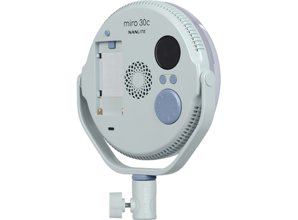 Nanlite Miro 30c LED Full-color, Rundlys Kompakt og kraftig LED-lys Mint blue 