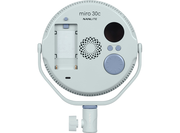 Nanlite Miro 30c LED Full-color, Rundlys Kompakt og kraftig LED-lys Mint blue 