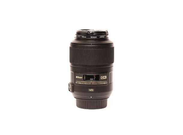 Nikon 85mm f/3.5G Micro DX ED VR BRUKT BRUKT, Se beskrivelse 