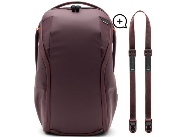 Peak Design Everyday Backpack Zip + Reim 20L Zip inkludert Leash - Eclipse 