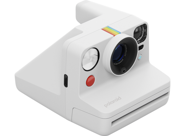 Polaroid Now+ Gen 3 White, Retur/B-vare Instantkamera appkontroll, I-type & 600 