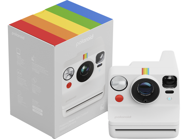 Polaroid Now+ Gen 3 White, Retur/B-vare Instantkamera appkontroll, I-type & 600 