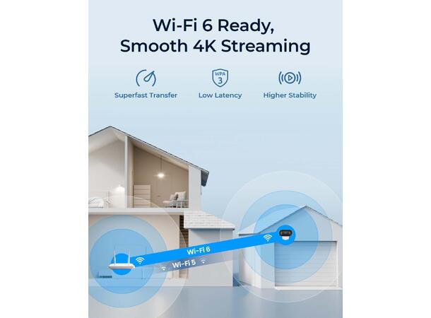 Reolink Argus 4 Pro Batteridreven, ColorX, IP66, 4K WiFi 6 