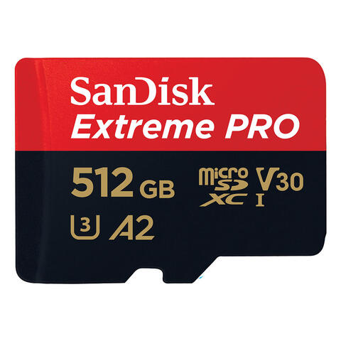 Sandisk MicroSDXC Extreme Pro 512 GB 200MB/s A2 C10 V30 UHS-I
