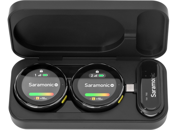 Saramonic Blink Me U2 Lightning og USB-C Ultrakompakt Trådløst Mikrofonsystem 